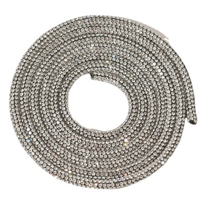 Cordones de lujo con diamantes de imitación, cuerda de cristal, cordón brillante para sudadera - Product Image 2