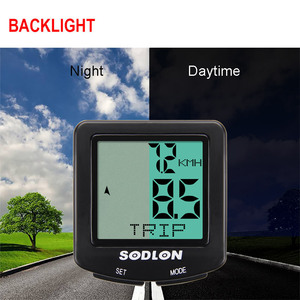 Có dây xe đạp máy tính không thấm nước xe đạp màn hình đồng hồ tốc độ - Product Image 3