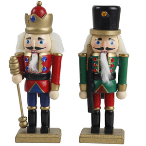 Nouveauté Décoration d'intérieur Petite figurine de Noël sur table personnalisée Soldats en bois <span class=keywords><strong>Casse</strong></span>-noisettes - Product Image 2