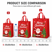 Sac cadeau réutilisable en non-tissé personnalisé avec poignée en boucle pour supermarché et usage festif