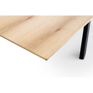 Đồ Nội Thất Phòng Ăn Phong Cách Mộc Mạc Bệ Kim Loại Cơ Sở Hình Chữ Nhật Bằng Gỗ Có Thể Rộng Bàn Ăn 4 6 8 Chỗ Ngồi - Product Image 6