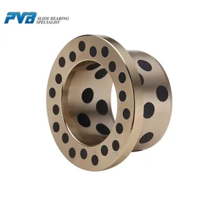 GBW40 Casting Oil Free Bushing Supplier PCGB40-60-60-SP JDB Solid Lubricating Graphite Plugged Brass Bearing Bushing