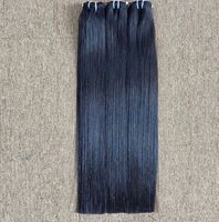 Extensions de cheveux vierges brésiliennes de qualité supérieure, 12A Grade, lisses et droites, double trame