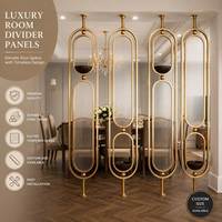 Paravent en verre trempé |   Paravent en verre décoratif pour salon
