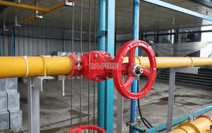 Segnale Dn100 scanalato estremità nessuno stelo ascendente segnale di fuoco valvola a saracinesca - Product Image 3