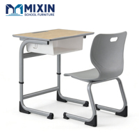 Tables et chaises de salle de formation en plastique durables et ergonomiques, design moderne, tables réglables pour les ateliers scolaires, les réunions