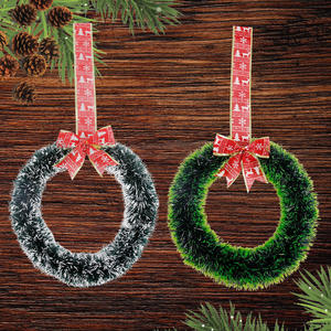 Vente chaude à <span class=keywords><strong>la</strong></span> mode maison portes et fenêtres décoration <span class=keywords><strong>de</strong></span> guirlande <span class=keywords><strong>de</strong></span> noël arc rouge guirlande suspendue décoration <span class=keywords><strong>de</strong></span> noël - Product Image 2