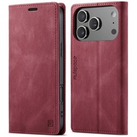 Étui portefeuille magnétique de luxe en cuir PU pour iPhone 17 Pro Max, 17 Air, 17