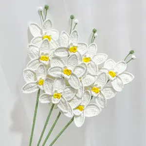 Thiên Tân SY nhân tạo Crochet Bướm Phong lan hồ điệp hoa nhân tạo phong lan gốc cây cho đám cưới trang trí nội thất