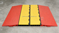 Rampe de protection de câbles robuste en caoutchouc pour fauteuil roulant et piétons, conforme ADA, avec fonction de rampe de vitesse
