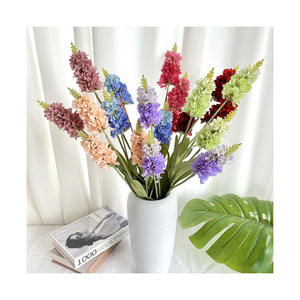 Hecho a mano pequeño 3 <span class=keywords><strong>tenedor</strong></span> lavanda Artificial flor suave Pastoral boda tema Pan tejido Material para el hogar Acción de Gracias - Product Image 5