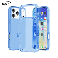 Étui de téléphone SST Glitter antichoc en PC et TPE pour iPhone 18 Pro et 18 Pro Max, style professionnel, qualité supérieure, vente en gros