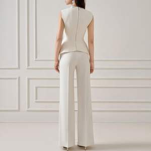 MIRRI SAND JACQUARD Pantalones de pierna recta Pantalones de mujer Conjuntos de lujo Primavera Verano Ropa pantalones conjunto para mujer - Product Image 6