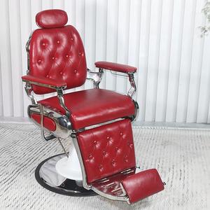 2024 bellezza reclinabile di nuovo design Vintage <span class=keywords><strong>parrucchiere</strong></span> mobili <span class=keywords><strong>parrucchiere</strong></span> idraulico salone Styling barbiere sedia per gli uomini moderni - Product Image 2