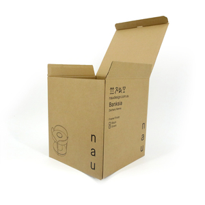 Boîte en carton kraft pliable à fermeture automatique, petite boîte à cartes, emballage personnalisé pour bougies <span class=keywords><strong>avec</strong></span> logo - Product Image 1