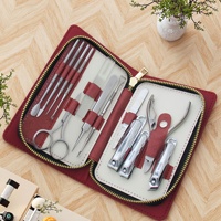 Kit de coupe-ongles professionnel Flyhigh 12-en-1 en acier inoxydable de luxe pour manucure et pédicure, durable et portable, pour ongles des pieds