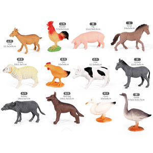 Ucok Nhà Máy Sở hữu 12 Thiết Kế 5 Inch Trang Trại Động Vật Con Số Máy Tính Để Bàn Trang Trí Thực Tế Gà Trống Cừu Ngựa Vịt Mô Hình Đồ Chơi - Product Image 1