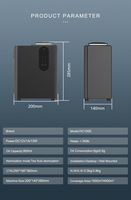 Diffuseur d'arôme d'huile essentielle de luxe de grande surface parfumant la machine de diffuseur d'arôme d'hôtel intelligent de bureau moderne