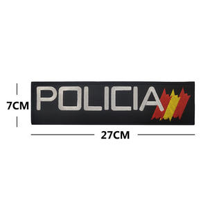 Ready to Ship 500M Embroidered Spain Patch Garment Hat Bags Letters Patches <strong>Hook</strong> <strong>and</strong> <strong>Loop</strong> - Product Image 5
