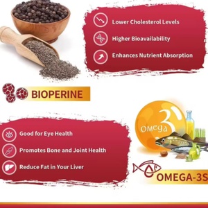 OEM/ODM <b>Herbal</b> <b>Supplement</b> 98% Pure Coenzyme Q10 300mg Softgel Capsules 120 Count Cardiovascular Immune System Skin Children - Product Image 3