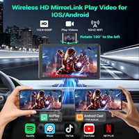 Écran tactile universel portable de 7 pouces, lecteur multimédia USB pour voiture, intégration CarPlay Android Auto, tableau de bord, 1 an