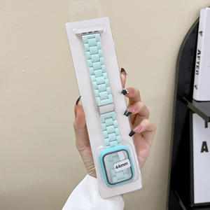 Ceinture de montre-bracelet à trois bonbons acryliques en gros d'usine avec étuis pour <span class=keywords><strong>Apple</strong></span> <span class=keywords><strong>Watch</strong></span> Series 7 8 Pro SE 45mm 41mm - Product Image 6