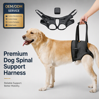 Harnais de soutien dorsal professionnel et durable pour chien, en polyester respirant, solide, PETSGUARD, écharpe de levage pour animaux de compagnie, récupération post-opératoire, arthrite