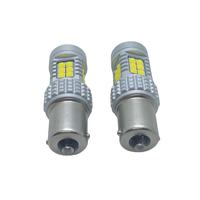 Feux de signalisation LED bicolores Canbus T20 30SMD 1156 1157 7440 7443 3156, ampoules LED pour phares de voiture H4 H7