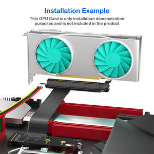<span class=keywords><strong>M</strong></span>.2 Key-<span class=keywords><strong>M</strong></span> NVMe - PCI-E 16X ライザー ケーブル アルミニウム合金 GPU 拡張 (ディスクリート グラフィックス カード用) (在庫あり) - Product Image 5