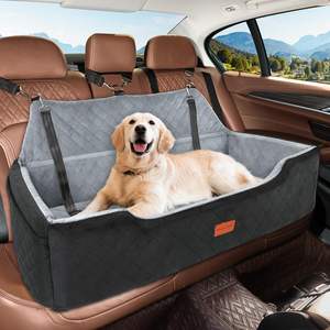 Individuell Anpassbare Haustiersitze für das Auto Großer Hundeautositz für 2 mittelgroße Hunde unter 100 lbs Waschbares Hundebett Abnehmbare Sitzerhöhung für Haustiere - Product Image 1
