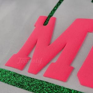 Новое поступление, материал, розовый, толстый, объемный, виниловый, лазерная резка, печать на термопресс - Product Image 2