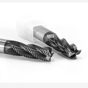 HRC45 AlTiN Coated Tungsten Long Flute 4-Flute CNC Solid Roughing Rough Square <strong>End</strong> <strong>Mill</strong> OEM 50-100mm Length - Product Image 1