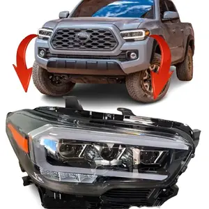 Headlight Auto Parts 4x4 Accessories Usa Version 3 Lens Led Lamps Head Lamp Full LED Upgrade Headlight For TOYOTA Tacoma 2019 2020