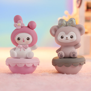 ตุ๊กตาสัตว์น่ารัก Yu Mo แบบกลม วัสดุไวนิล ของตกแต่งบ้าน ของประดับโต๊ะในห้องนั่งเล่น ของขวัญวันเกิด ของขวัญแต่งงาน - Product Image 2
