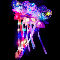 Baguette Magique LED Lumineuse en Plastique, Bâton Lumineux Bobo Ball Ciel Étoilé, Décoration de Fête et de Festival, Veilleuse