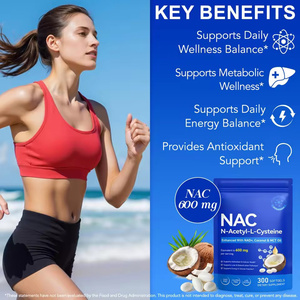 ซอฟท์เจล <span class=keywords><strong>NAC</strong></span> เอ็น-อะซีทิล-แอล-ซิสเทอีน เสริมด้วย NAD, น้ำมันมะพร้าวและน้ำมัน MCT ช่วยเสริมสารต้านอนุมูลอิสระและสุขภาพเซลล์, ดีท็อกซ์ตับ, พลังงาน - Product Image 5