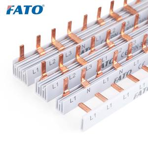 <span class=keywords><strong>FATO</strong></span> 40A/63A/80A/100A 415V Pin tipo cobre barra colectora peine conector para MCB disyuntor caja de distribución equipo de energía - Product Image 1