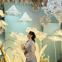 Nouveau design intérieur LED fleur lumière décoration fleurs décor mariage toile de fond événement scène allée fête pièce maîtresse décoration