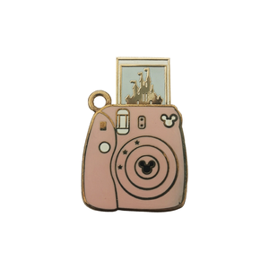 pink <strong>Camera</strong> with a Photo Slider Beautiful and Cute Sliding Enamel Pin Badges Metal Lapel Pin - Product Image 1
