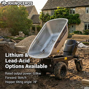 Mini-dumper électrique artisanal à quatre roues de haute qualité pour la construction de jardins, 450 kg, avec batterie - Product Image 4