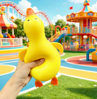 Jumbo Kawaii Soft Giant Banana Squishy Toy Stress Relief TPR Fidget for Kids 5-7
