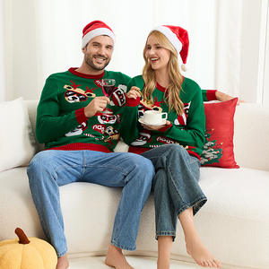 2025 <span class=keywords><strong>pull</strong></span> moche noël <span class=keywords><strong>maman</strong></span> et moi noël hommes femmes enfants Vintage Jacquard tricot Santa famille <span class=keywords><strong>pull</strong></span> de noël - Product Image 4