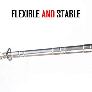 Bastón Telescópico de Acero Inoxidable de 1.2m, 1.5m, 2m, Ajustable, Ecológico, para Guías Turísticos, Retráctil, para Profesores - Product Image 5