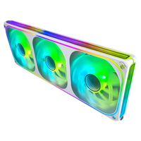 Ventilateur de boîtier AntarcChill BLACK&WHITE 360mm RGB à roulement fluide, nouveau stock, refroidisseur d'air premium pour refroidissement ARGB PWM