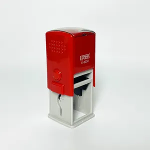 Stamp Making Machine Color Ink Pad 30 * 30 mm Square Automatic Rubber Date Self Inking Stamp for Office