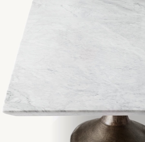 Table à manger rectangulaire en marbre aéro moderne 2024, table à manger en acier inoxydable pour restaurant - Product Image 5