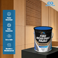 Peinture décorative ignifuge pour partenaires d'application, peinture latex ignifugée pour surfaces de bâtiment, système de décoration