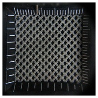Tissu en maille tricotée 100 % polyester 65 g/m² respirant et confortable à motif losanges teint en fil, certifié Intertek