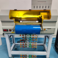 Nouvelle imprimante d'étiquettes UV DTF 30 cm en gros de l'usine chinoise, tête DTF, enrouleur UV, film AB, couleurs or/argent, entièrement automatique 1