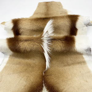 Pelle di pelle di vera antilope su misura pelle di pelle pelle pelle di capra capelli lunghi - Product Image 1